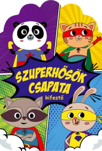 Szuperhősök csapata - kifestő