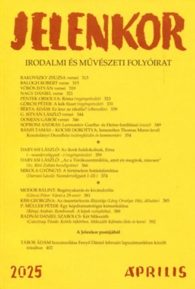 Jelenkor - Irodalmi és művészeti folyóirat - 2025. április
