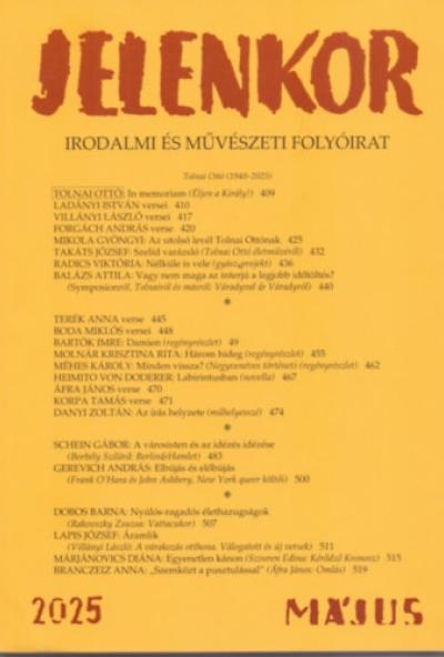 Jelenkor - Irodalmi és művészeti folyóirat - 2025. május