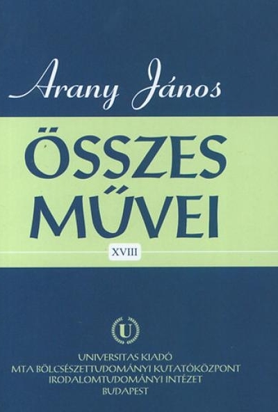 Arany János összes művei XVIII. - Levelezés 4.