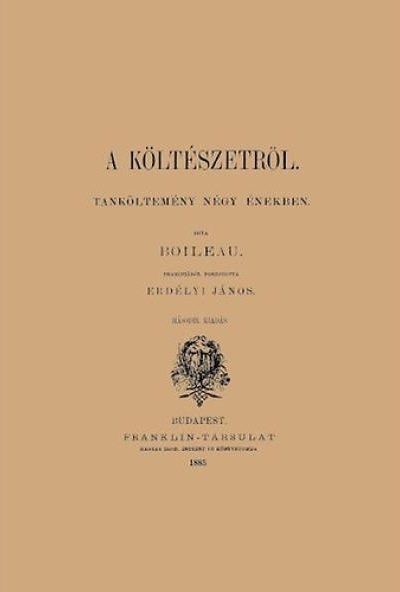 A költészetről - Tanköltemény négy énekben