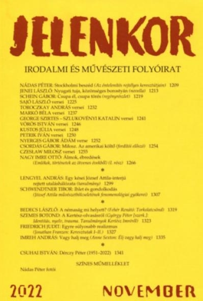 Jelenkor - Irodalmi és művészeti folyóirat - 2022. november