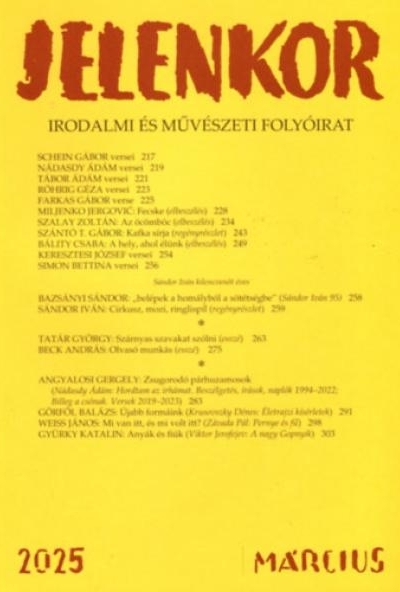 Jelenkor - Irodalmi és művészeti folyóirat - 2025. március