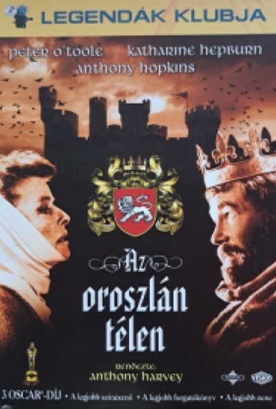 Az oroszlán télen *Peter O'Toole - Katharine Hepburn - Anthony Hopkins* *Legendák Klubja* (DVD) *Gyűjtői példány - Antikvár - Kiváló állapotú*