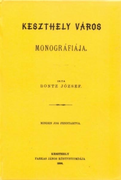 Keszthely város monográfiája