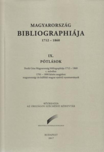 Magyarország Bibliographiája 1712-1860