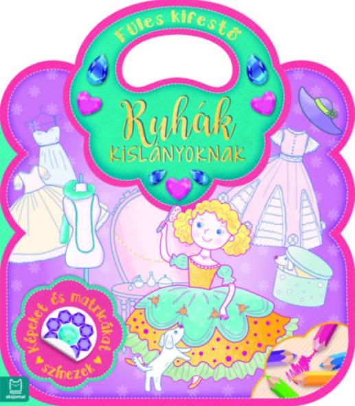 Füles kifestő - Ruhák kislányoknak