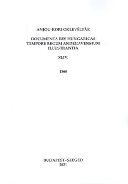 Anjou-kori Oklevéltár XLIV. 1360
