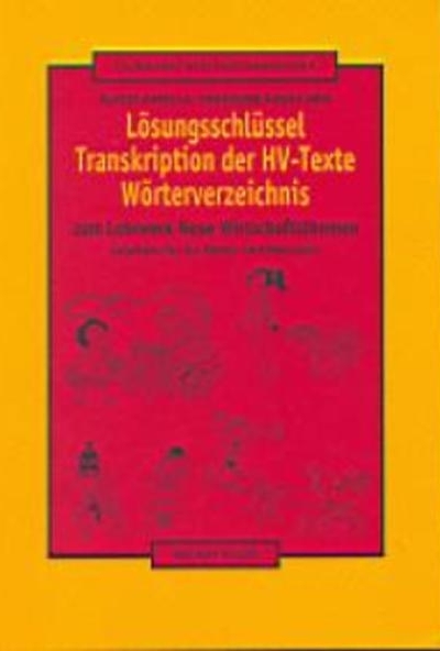 Lösungsschlüssel-Transkription der HV-Texte-Wörterverzeichnis