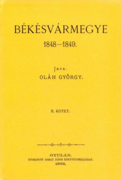 Békésvármegye 1848-1849 II.