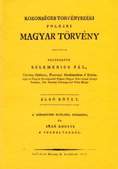 Közönséges törvényszéki polgári magyar törvény