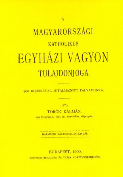A magyarországi katholikus egyházi vagyon tulajdonjoga