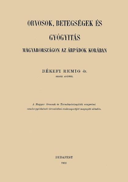 Orvosok, betegségek és gyógyítás Magyarországon az Árpádok korában