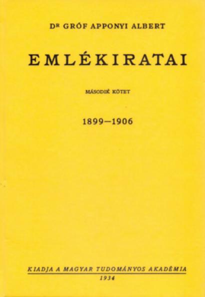 Dr Gróf Apponyi Albert emlékiratai. 2.,