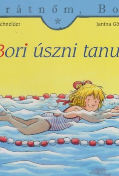 Bori úszni tanul