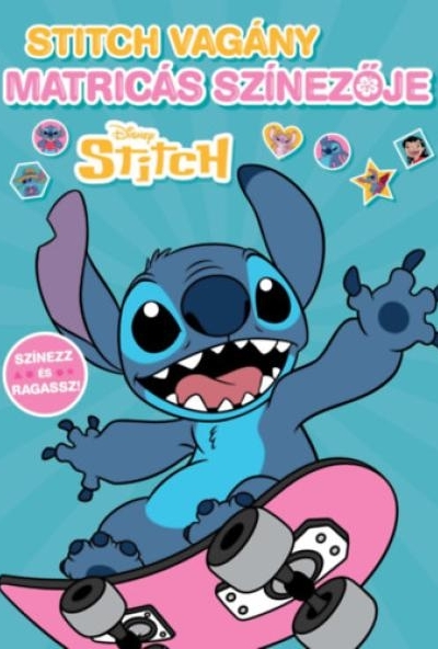 Disney - Stitch vagány matricás színezője