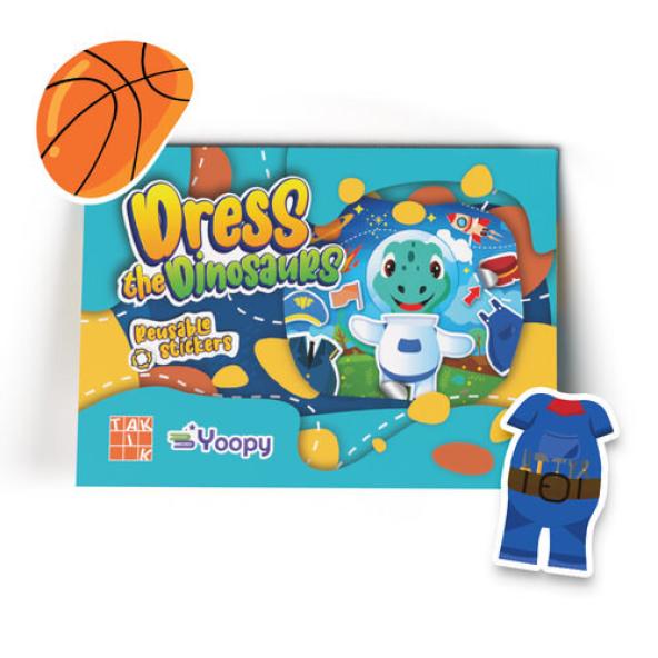 Öltöztesd fel a dínót - matricás öltöztető