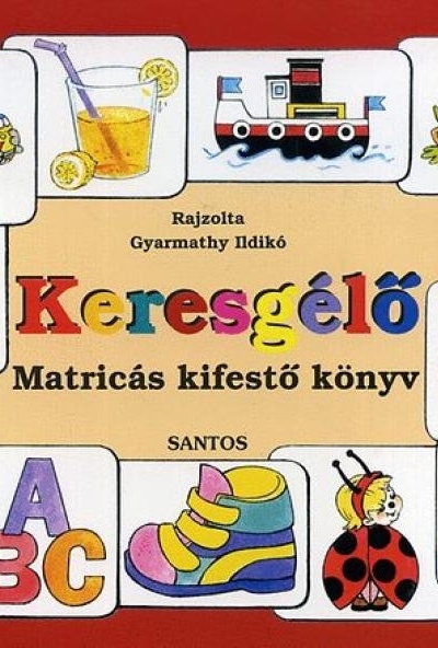 Keresgélő - Matricás kifestő könyv