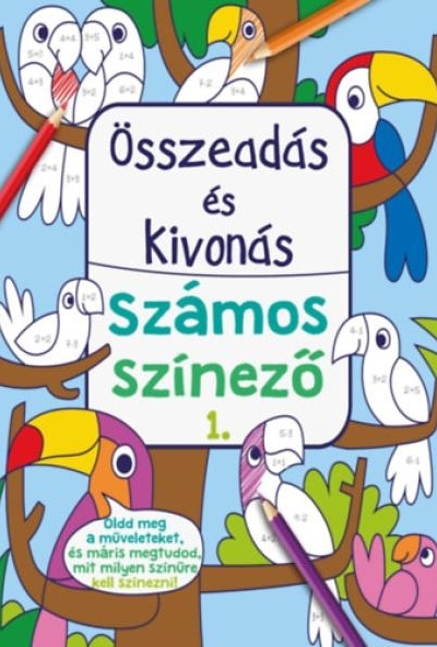 Összeadás és kivonás - Számos színező 1.