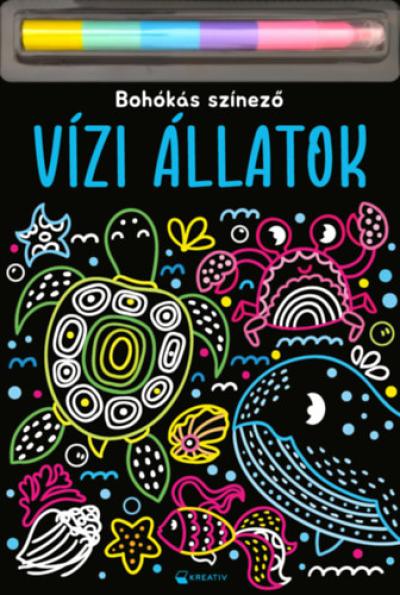 Vízi állatok - Bohókás színező