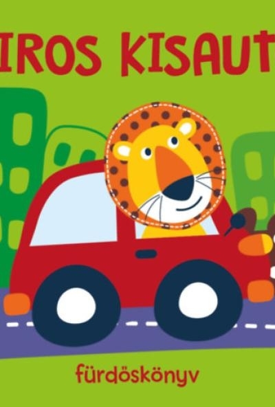 Piros kisautó - fürdőskönyv