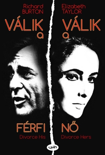 A Válás -  A férfi, a nő *Szinkronizált -  Richard Burton, Elizabeth Taylor* (DVD) *Antikvár - Kiváló állapotú*