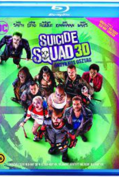Suicide Squad - Öngyilkos osztag - 3D Blu-ray + Blu-ray + képregény *Magyar kiadás - Antikvár - Kiváló állapotú*