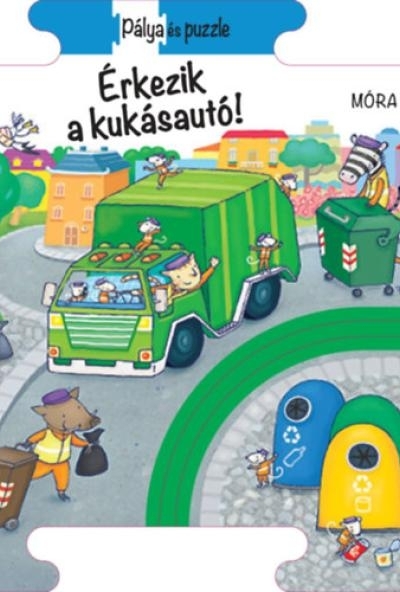 Puzzle és pálya - Érkezik a kukásautó
