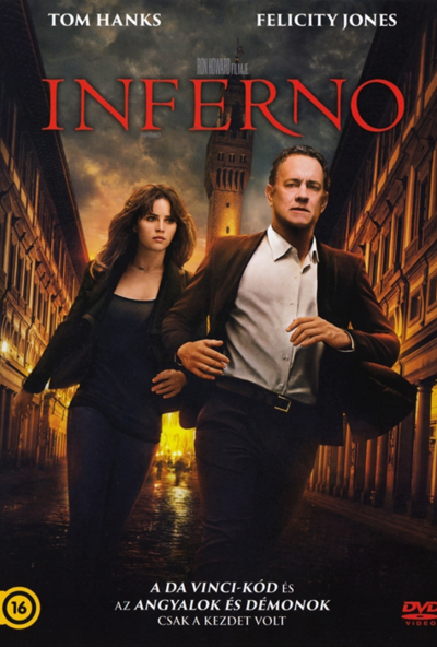 Inferno (DVD) *Ron Howard - Tom Hanks - Felicity Jones - Antikvár - Kiváló állapotú*