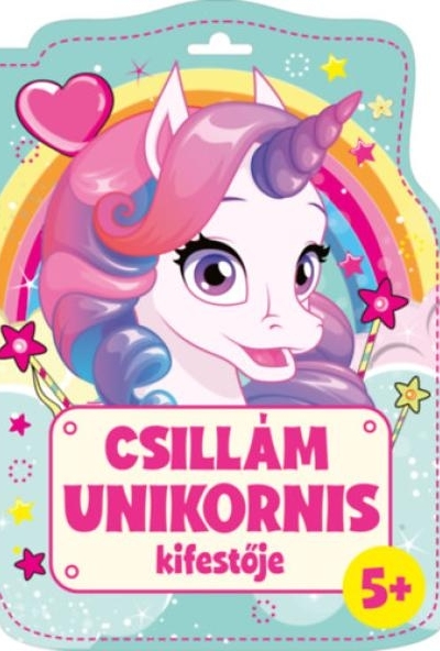 Csillám unikornis kifestője