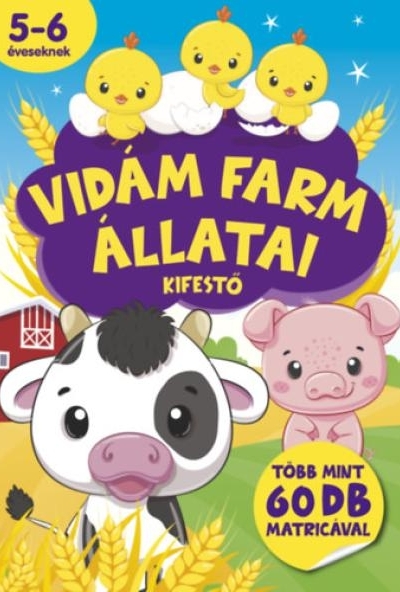 Vidám farm állatai kifestő