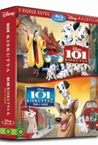 101 kiskutya 1-2. gyűjtemény (2 Blu-ray) *Díszdobozos - Magyar kiadás - Antikvár - Kiváló állapotú*